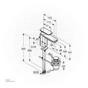 KLUDI RAK E2 Single Lever Basin Mixer DN 15, 
with Pop Up Waste RAK490230575