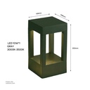 LED Lawn Light GRAY DFC-1020/200H 10W*1