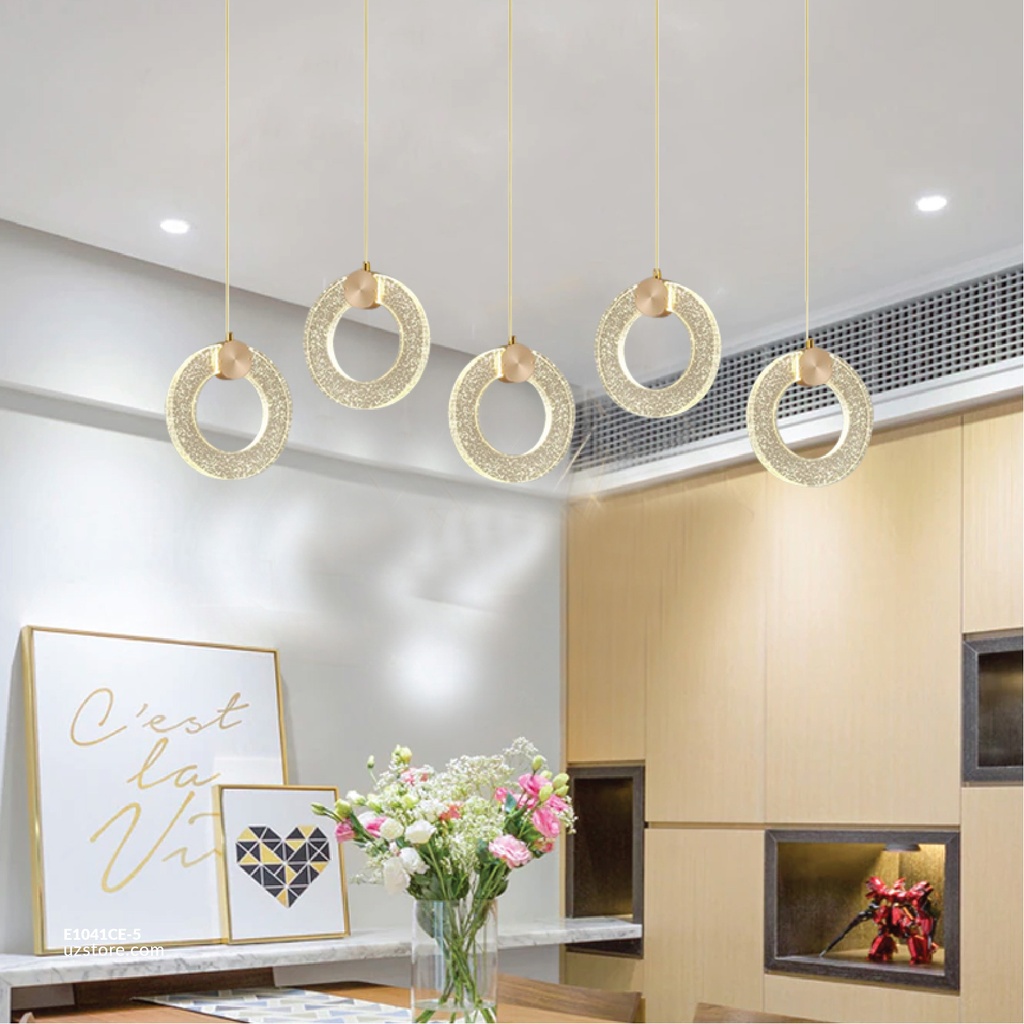 Chandelier 9399/5 GD   2 COLOR   crystal 75*10*100 30W