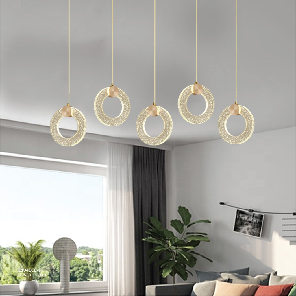 Chandelier 9399/5 GD   2 COLOR   crystal 75*10*100 30W