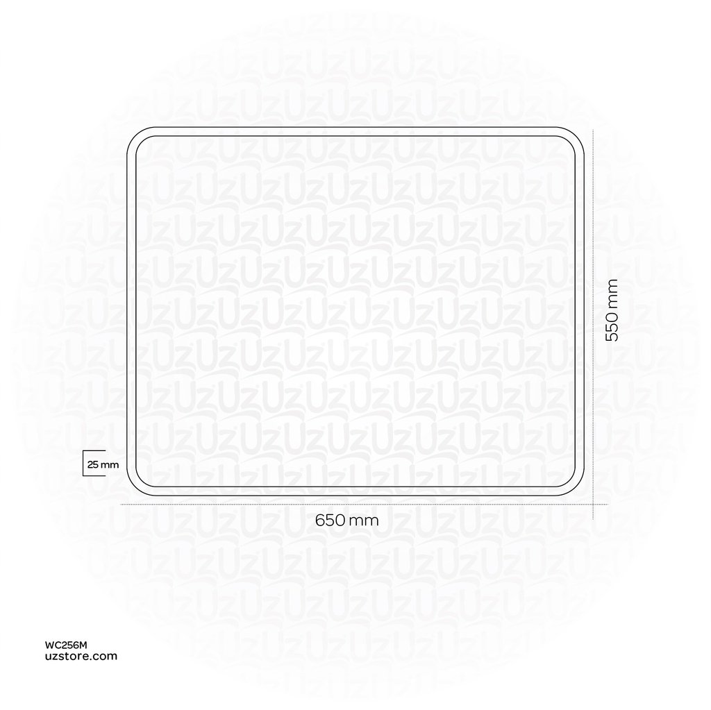 Mirror With Black Frame KZA-2133065M 650*25*550