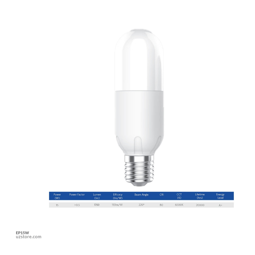 OPPLE LED E-Stick Lamp E27-15W-3000K-CT , Warm White 