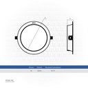 OPPLE LED Downlight RC-US R175-18W-6500-WH-GP Daylight, 540001152100