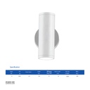 OPPLE LED Outdoor Wall Light 10W-3000K-15D-WH-GP , Warm White 715000002310 