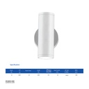 OPPLE LED Outdoor Wall Light-20W-3000K-15D-WH-GP , 3000K Warm White 715000001910 