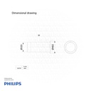 PHILIPS Bollard Light BCP311 LED760/WW 15W 100-240V Cyl Black , 911401755272