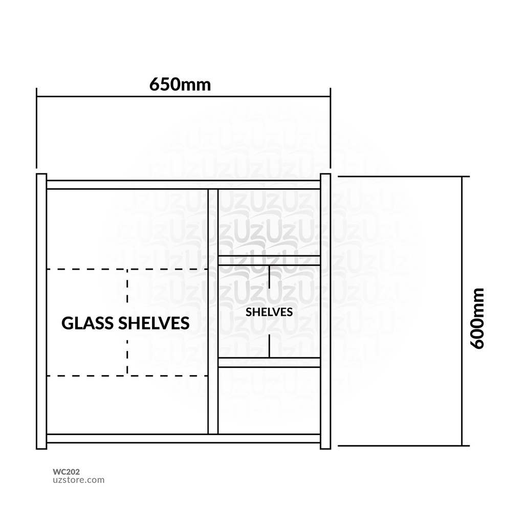 Plywood mirror cabinetASM-W660265*60*13.5