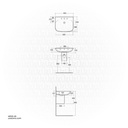 RAK Ceramic ORIGIN Wash Basin with Half Pedestal 65CM ORG0101AWHA + CY0103AWHA