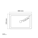 Basin,Square, made of Corian, White Matt KZA-23106090B 360*360*170 