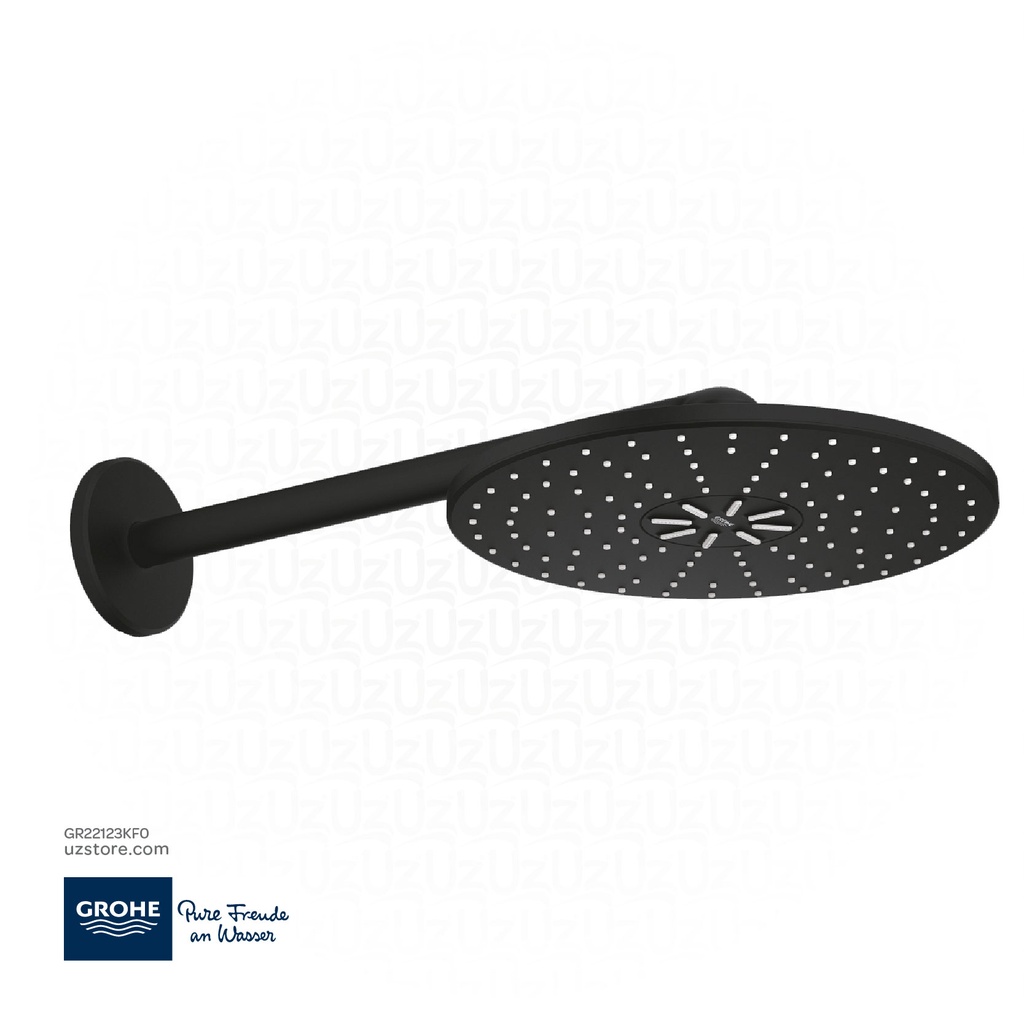 GROHE Rainshower SmartActive 310 Head shower set 430 mm , 2 sprays , 22123KF0 , phantom black