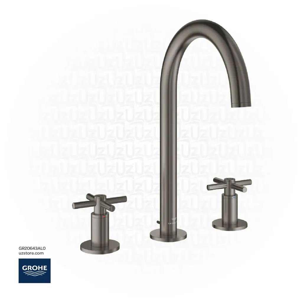 GROHE Atrio 3-hole basin mixer 1/2"
L-Size , 20643AL0 , brushed hard graphite