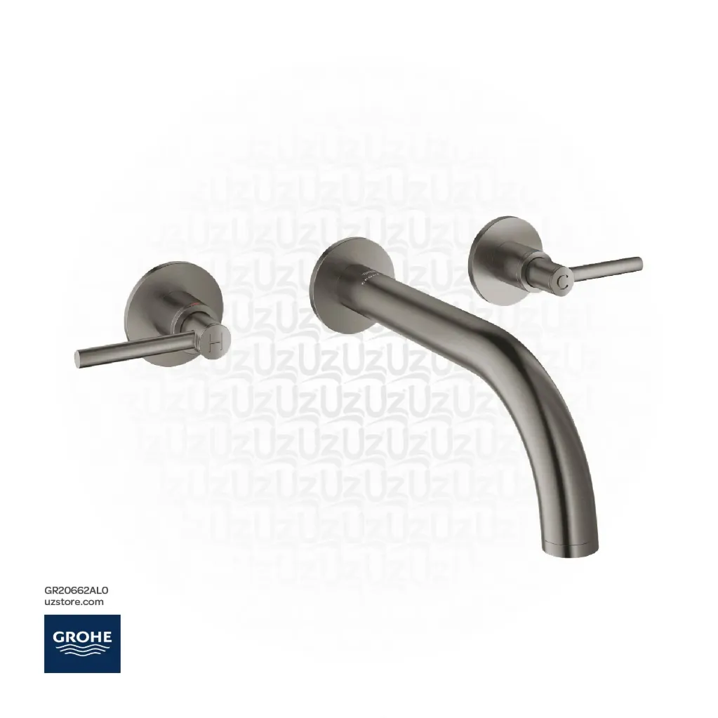 GROHE Atrio 3-hole basin mixer 1/2"
M-Size , 20662AL0 , brushed hard graphite