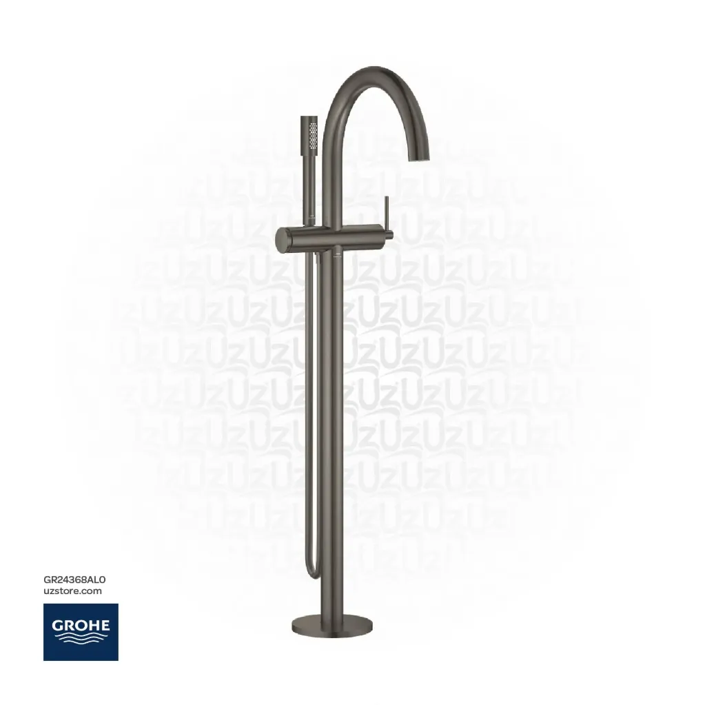 [GR24368AL0] GROHE Atrio Single-lever bath mixer , floor mounted , 24368AL0 , brushed hard graphite