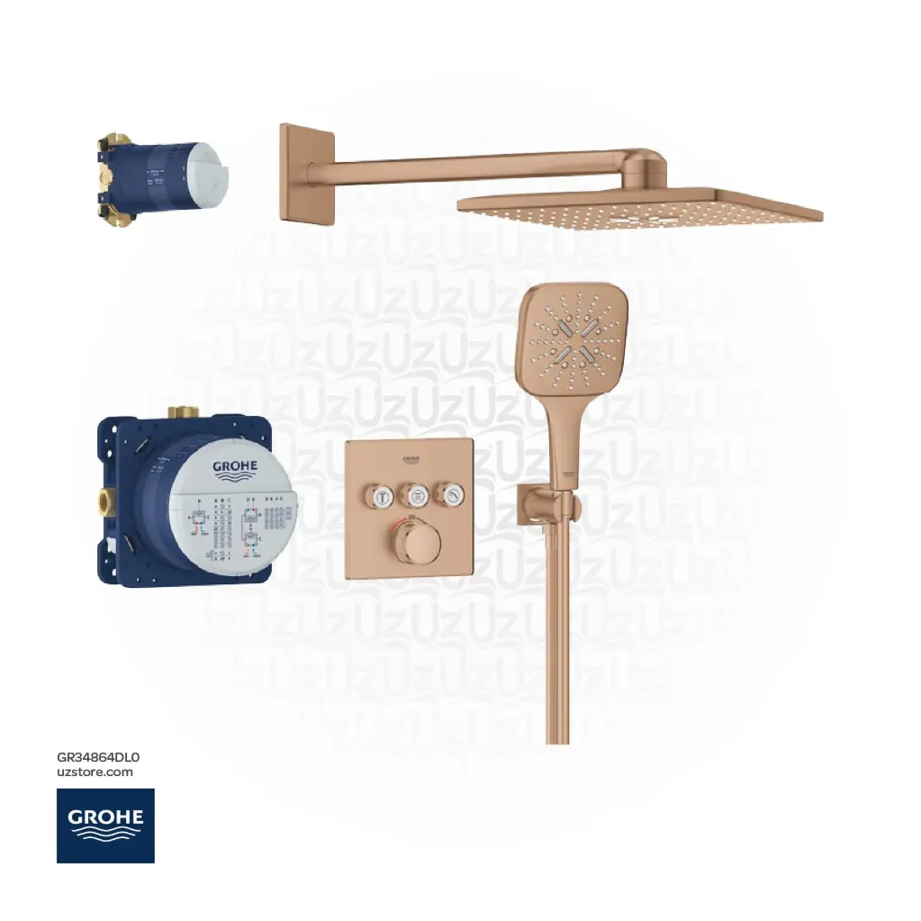 GROHE GRT SmCtr sq conc 3 func shw sys 310 34864DL0