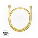 KLUDI RAK Supreme Hose 1/2" x 1/2" x 1500mm,
 Gold RAK22038.GD1