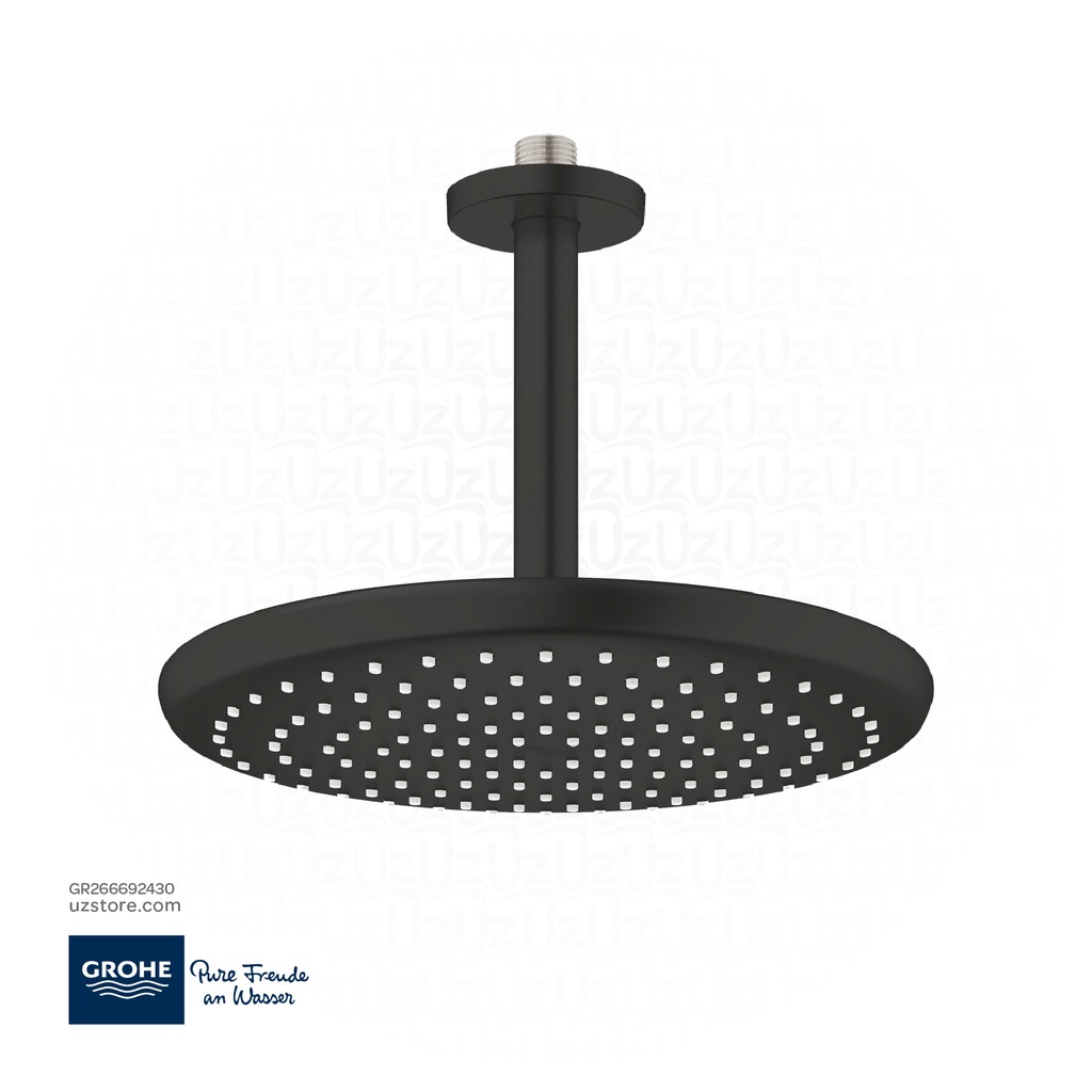 GROHE Tempesta 250 Head shower set ceiling 142 mm , 1 spray , 266692430 , matt black