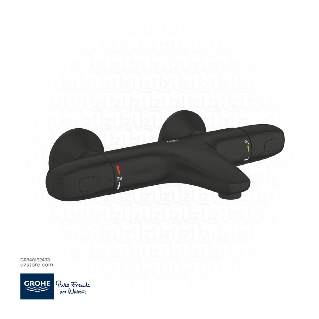 [GR348162433] GROHE Grohtherm 1000 New THM Bath Exp 348162433, matt black