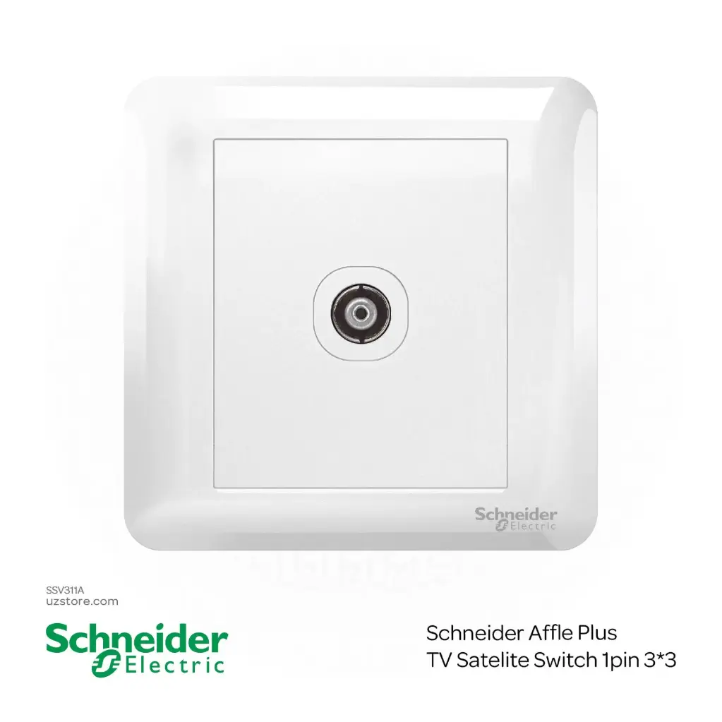 Schneider Affle Plus TV Satelite Switch 1pin 3*3