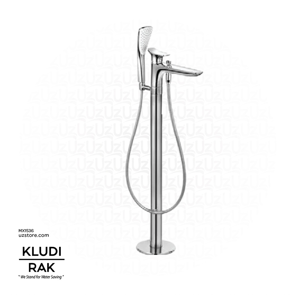 KLUDI RAK Amba Single Lever Bath and Shower Mixer DN 15, Floor Standing for
Free Standing Bath Tubs, RAK535900575