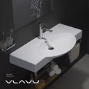 Vlavu Stainless Steel Vanity, Stainless Steel Base,  Ceramic Basin, 740*325*450mm, CS. 12.0030-75