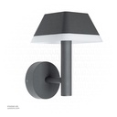 Outdoor LED light, Matt Black, 12W, 3000-3500K, Die casting aluminum+PC(anti UV), SMD, 195*155*235mm, SH-W2022111FD