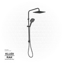 KLUDI RAK Dual shower system L-shape L = 960 mm RAK48043.BK2 Matt Black 