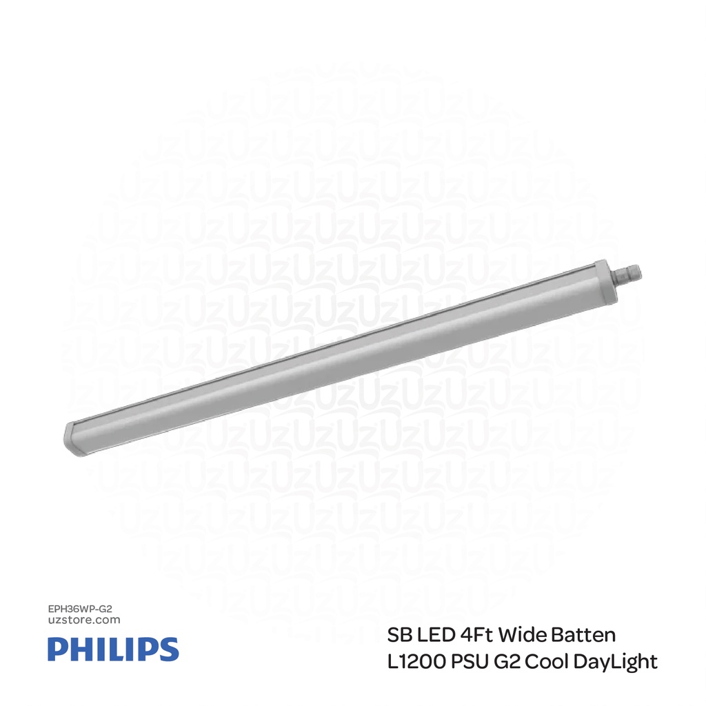 PHILIPS SB LED 4Ft Wide Batten WT068C CW LED36 L1200 PSU G2 Cool DayLight 911401862785