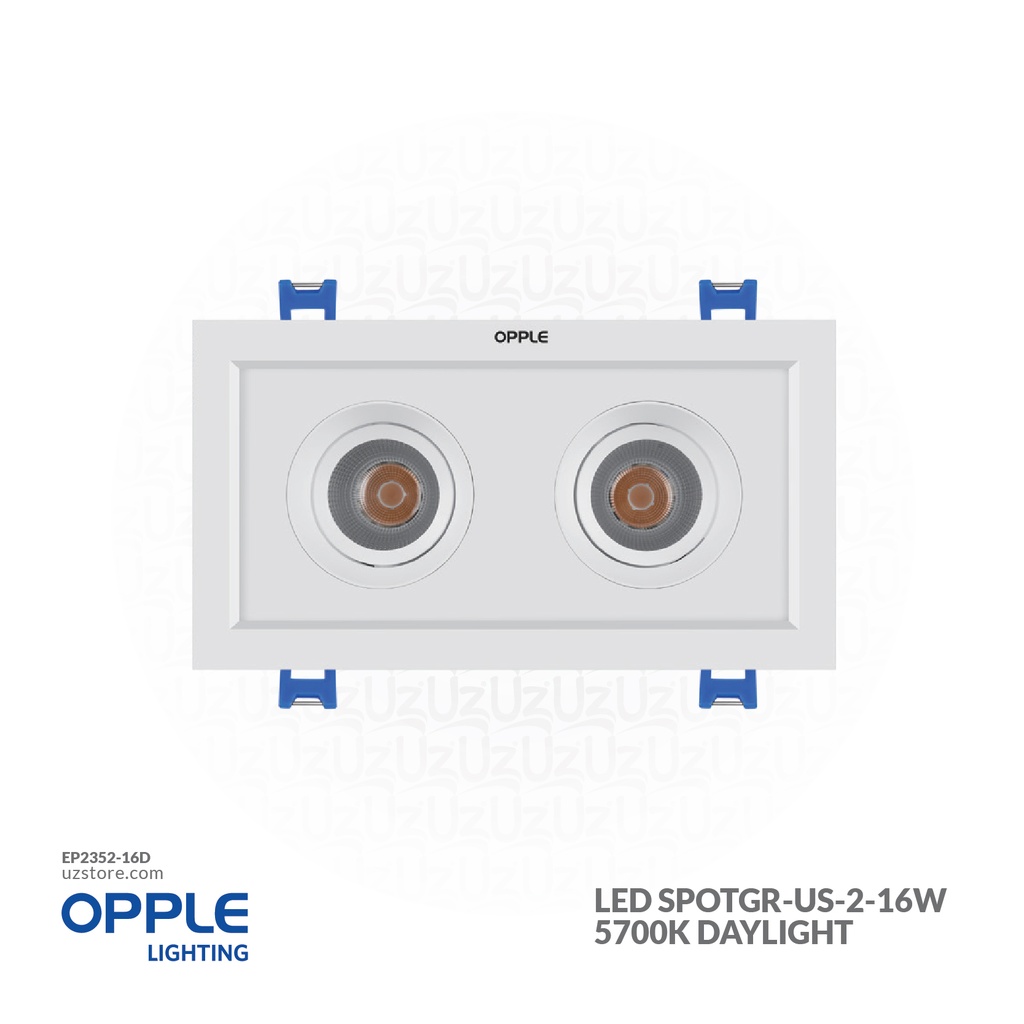 OPPLE LED SpotGR-US-2-16W-5700-24D-WH-GP , 5700K Daylight 541003340500 