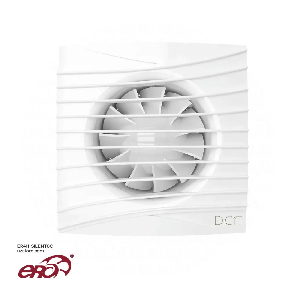 Axial exhaust fan with back flow valve ⌀150 ERA SILENT 6C-03 TURBO Made in Russia