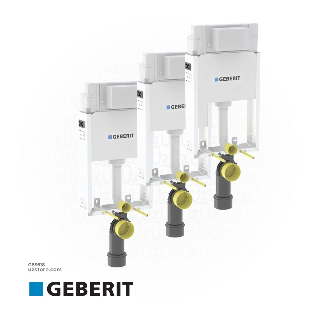 Geberit concealed cistern Bundle,(3 pc Geberit Kombifix element 106 cm, with Alpha Concealed Cistern 12 cm 110.233.00.2 )