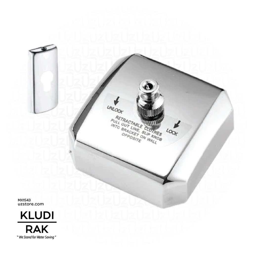 Kludi RAK Stain Square Cloth Line 2.5 Mtr Accessories RAK90900