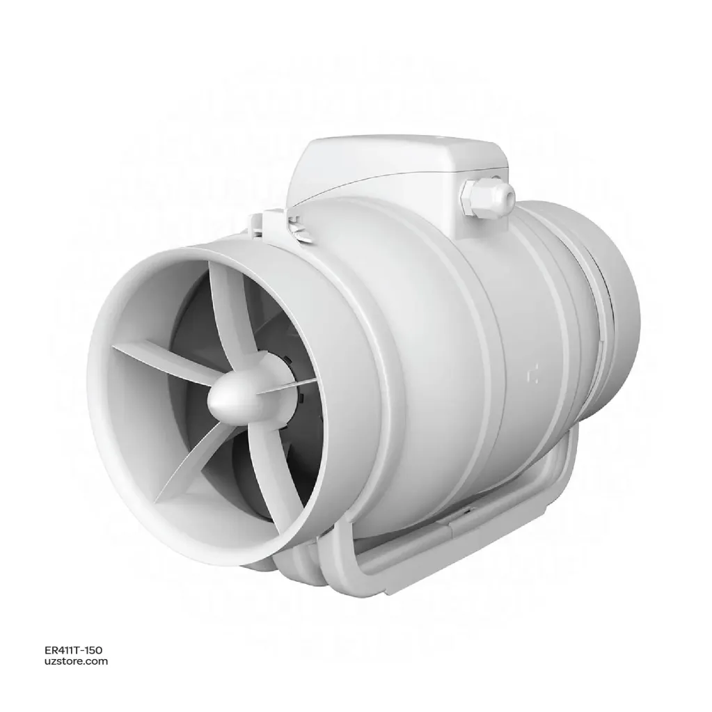 مروحة دكت مختلطة التدفق (Inline Mixed Flow) – ERA Typhoon 150/160 2SP، مقاس 6 بوصات، صناعة روسية.