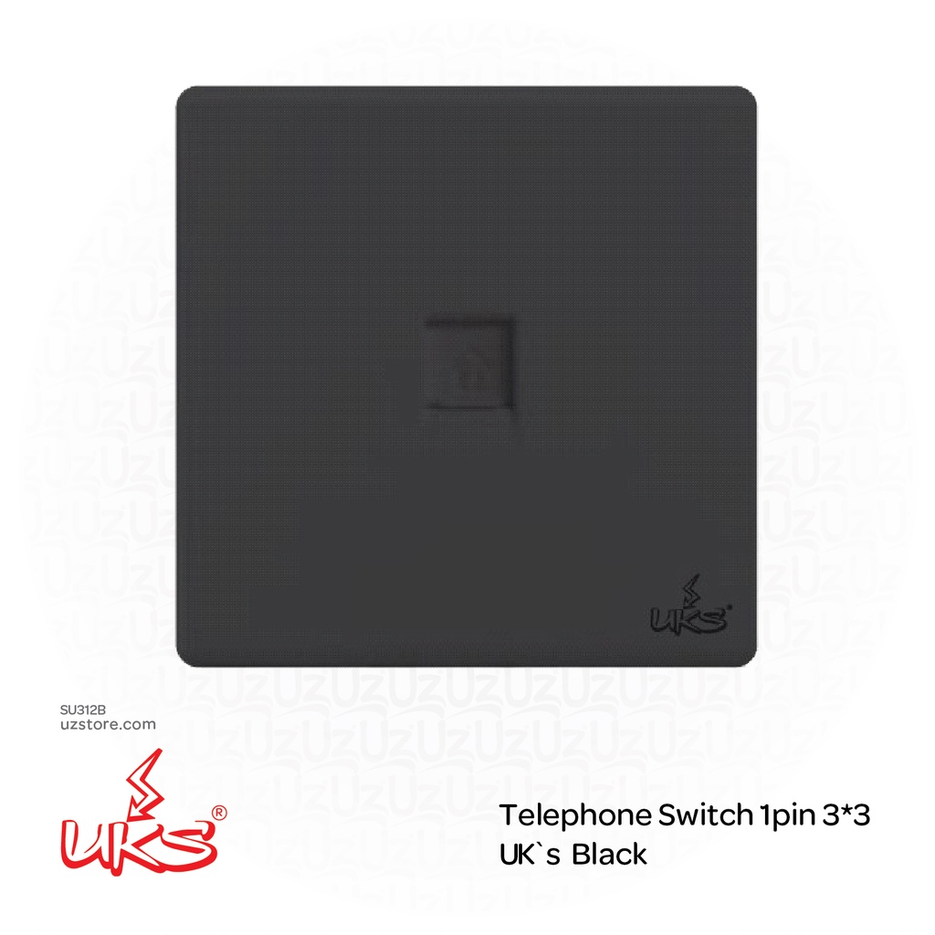 Telephone Switch 1pin 3*3 UK`s BKV15TO/11 Black