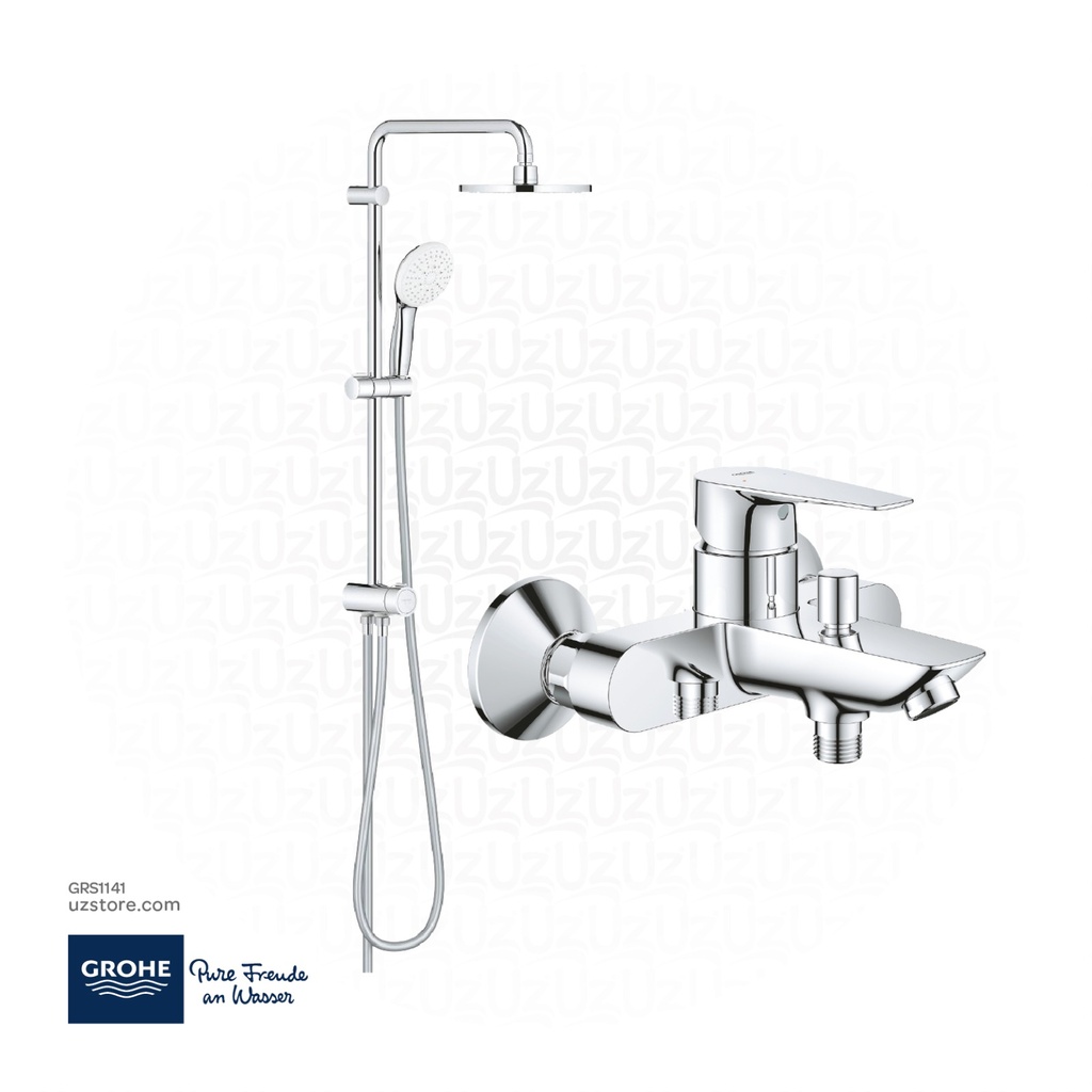Grohe Bundle 141 (BauEdge Shower Mixer + Rain Shower Set  ) 