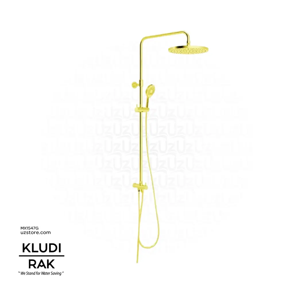 KLUDI RAK Dual shower system L-shape L = 960 mm RAK48042.GD1 Gold Glossy