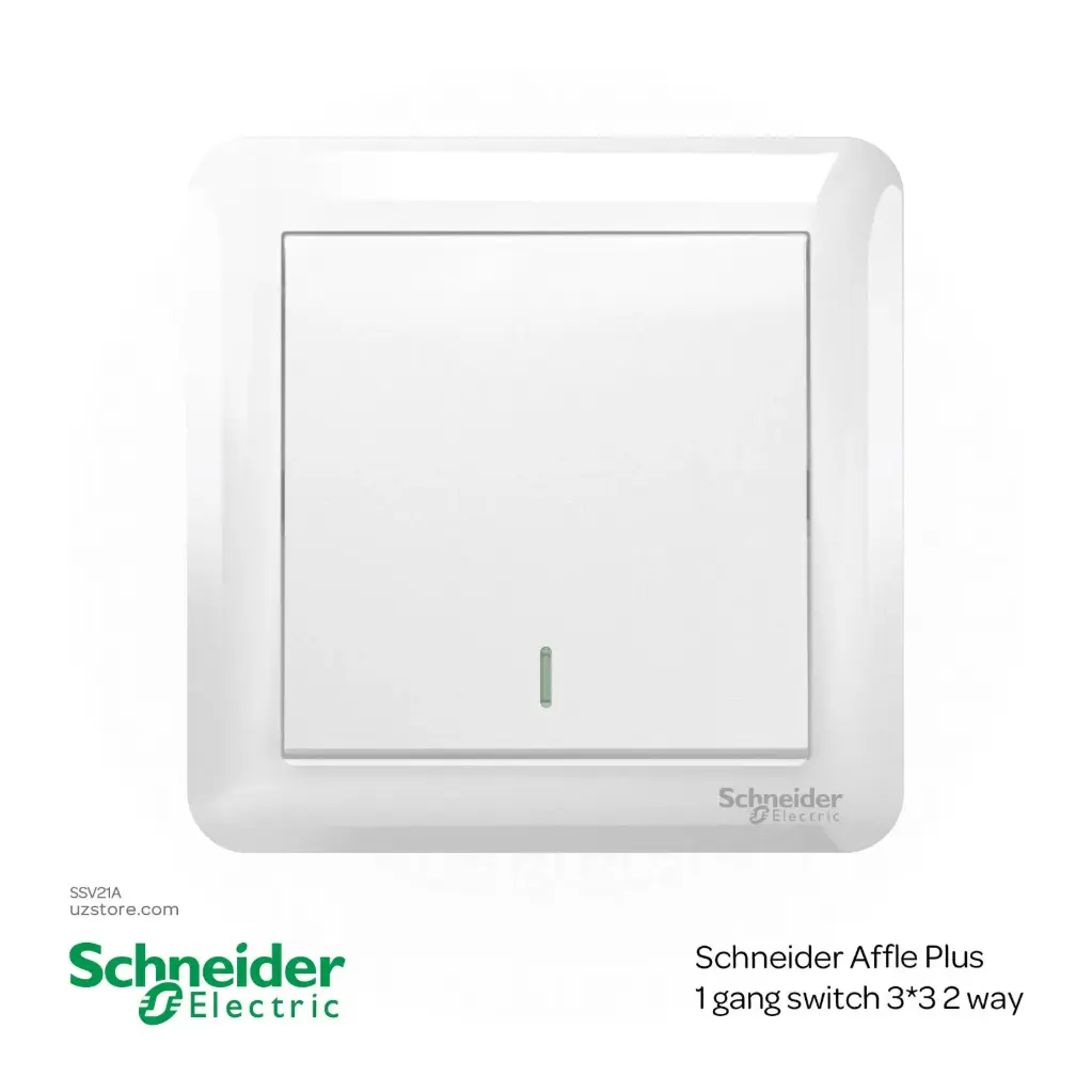 Schneider Affle Plus 1 gang switch 3*3 2 way