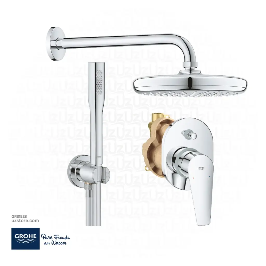 [GRS1523] GROHE Concealed SHower  Bundle 523 ( Concealed body set  2way+ Head Shower set + Stick HandShower ) 