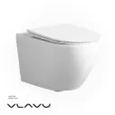 Vlavu Wall-Hung WC – P-trap 180mm, UF Cover & Seat, 490×350×370mm, Glossy White – CB.16.0099