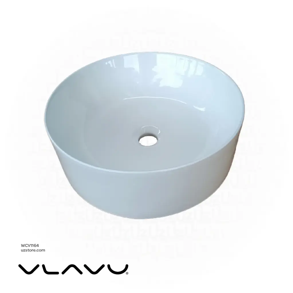Vlavu Art Basin (Above Counter) – 410×410×150mm, Glossy White – CB.18.0241