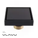 Vlavu Floor Drain (SUS304) – Outlet 100mm (4"), Drainage Accessory, 150×150mm, Matt Black