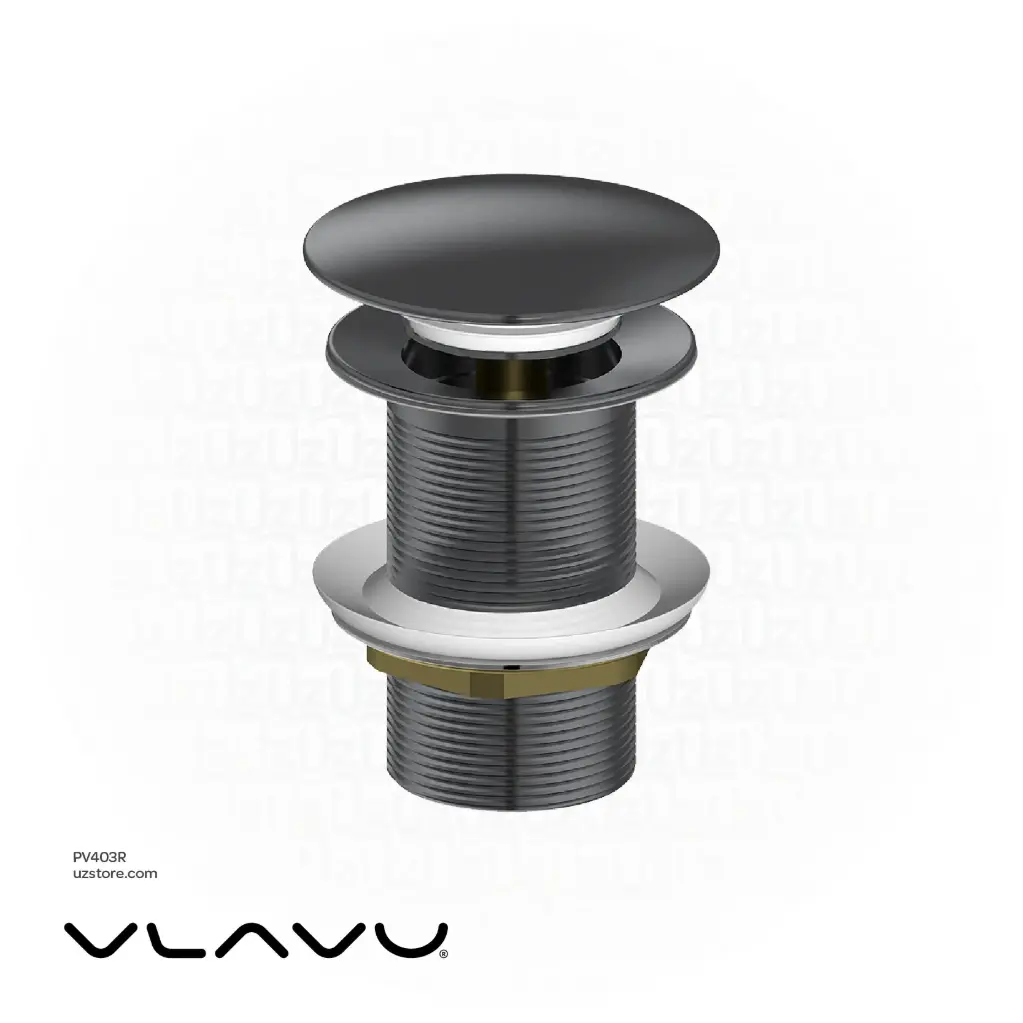 Vlavu Copper Waste Set – Without Overflow Hole – Gun Grey