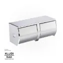 Kludi RAK Exposed Double Toilet Roll Holder SS 304 Satin finish Accessories RAK90221