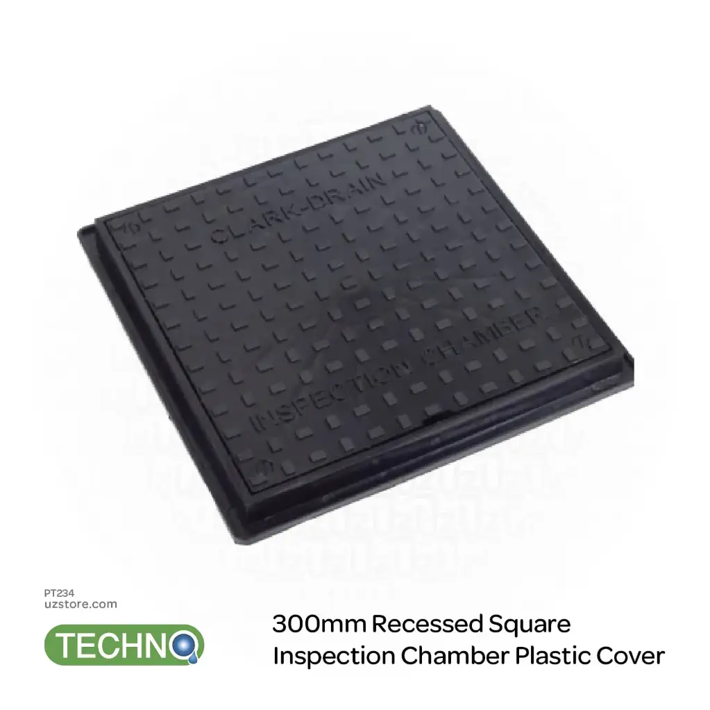 TECHNO 300mm Recessed Square Inspection Chamber Plastic Cover