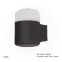 OPTARA Outdoor Wall Light - 5WW, 3000-3500K, Aluminum+PC, Matt Black SH-W21019R-1