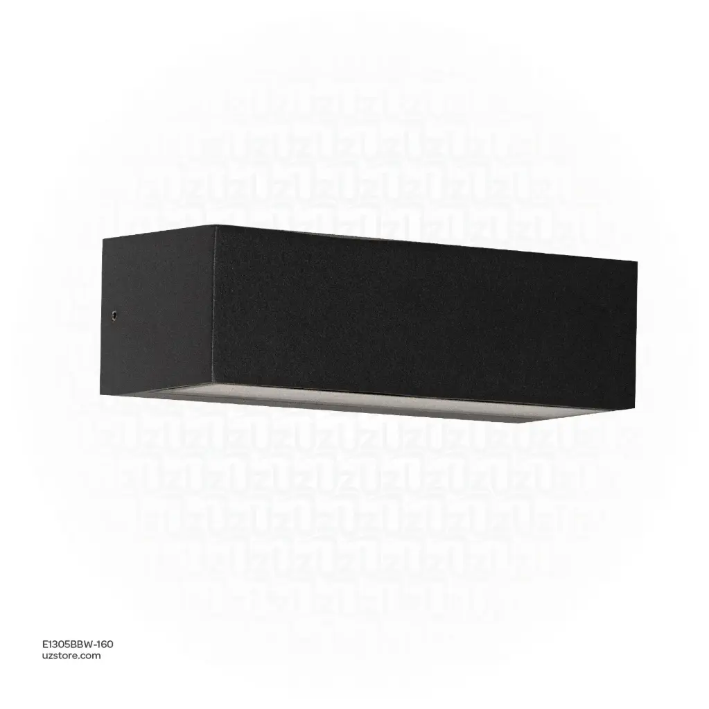 OPTARA Outdoor Wall Light - 6WW, 3000-3500K, Aluminum+Glass, Matt Black SH-W202312-1/160