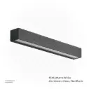 OPTARA Outdoor Wall Light - 16WW, 3000-3500K, Aluminum+Glass, Matt Black SH-W202312-1/500