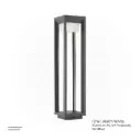 OPTARA Outdoor Bollard Light - 12WW, 3000-3500K, Aluminum+PC (UV Protected), Matt Black SH-21015PC/600