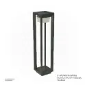 OPTARA Outdoor Bollard Light - 5WW, 3000-3500K, Aluminum+PC (UV Protected), Matt Black SH-21015TPC/600
