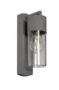 OPTARA Outdoor Wall Light - /W, /, Aluminum+PC, Matt Black SH-W202404 E27