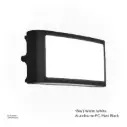 OPTARA Outdoor Wall Light - 18WW, 3000-3500K, Aluminum+PC, Matt Black SH-W202302A